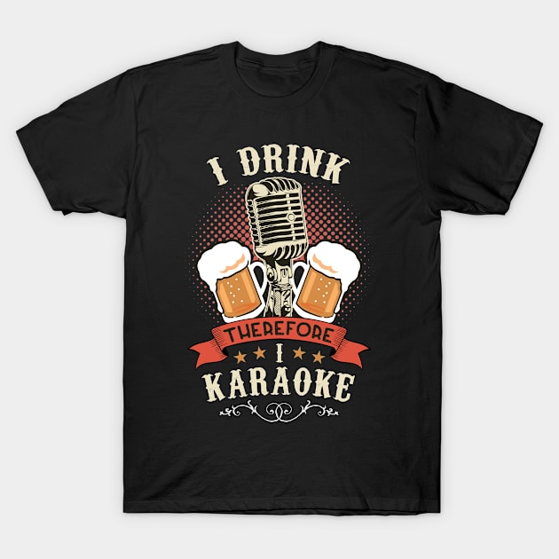 Retro 60s 70s 80s Karaoke Party T-shirt Gift For Singers T-Shirt by USProudness